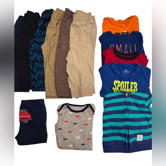 Other - Bundle Of 13 Pieces Baby-Toddler Boy Long Pants & Long Sleeve Shirts 9M-12M